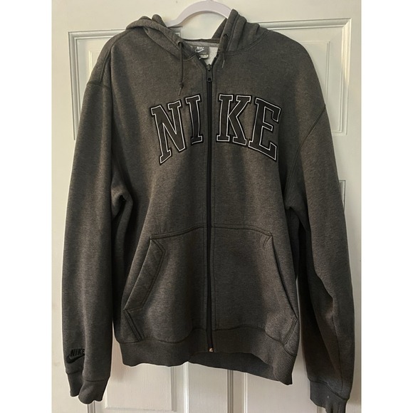 Nike Other - Nike Sportswear Men Full Zip Hoodie SZ XL Gray VTG Varsity Style Code 333260-071